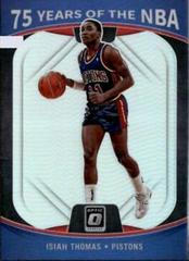 Isiah Thomas #41 Basketball Cards 2021 Panini Prizm 75 Years of NBA Optic Prices