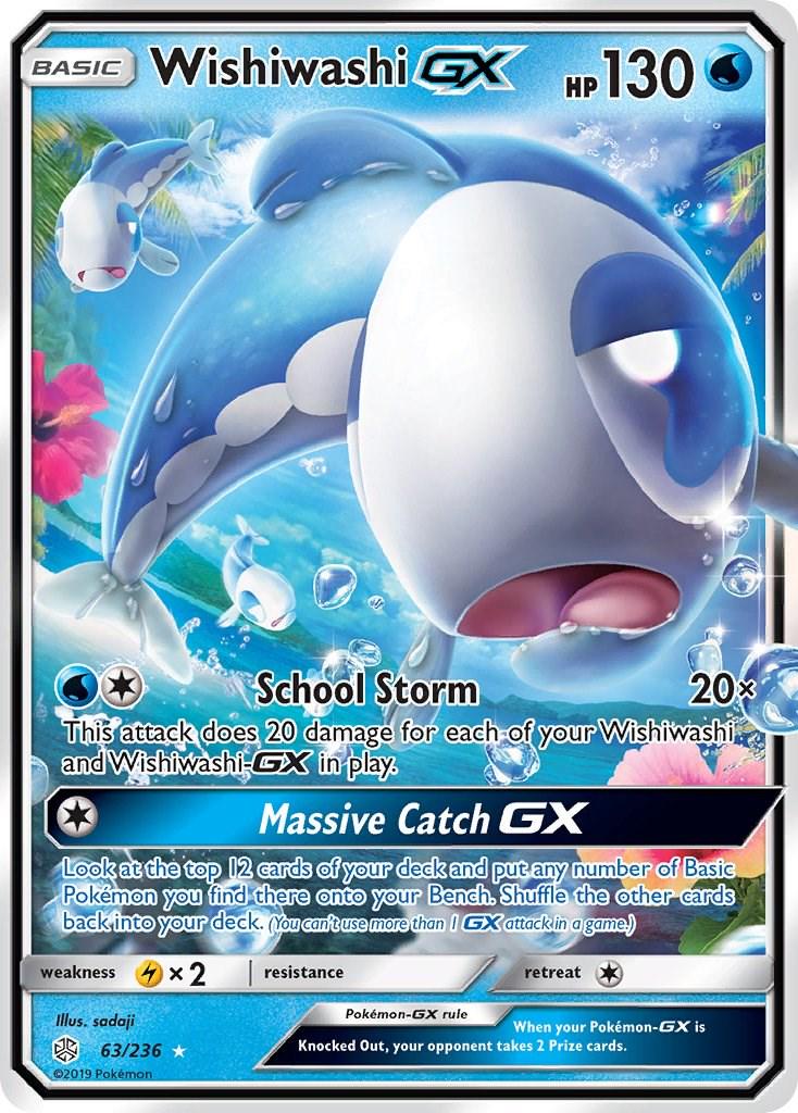 Wishiwashi GX #63 Pokemon Cosmic Eclipse