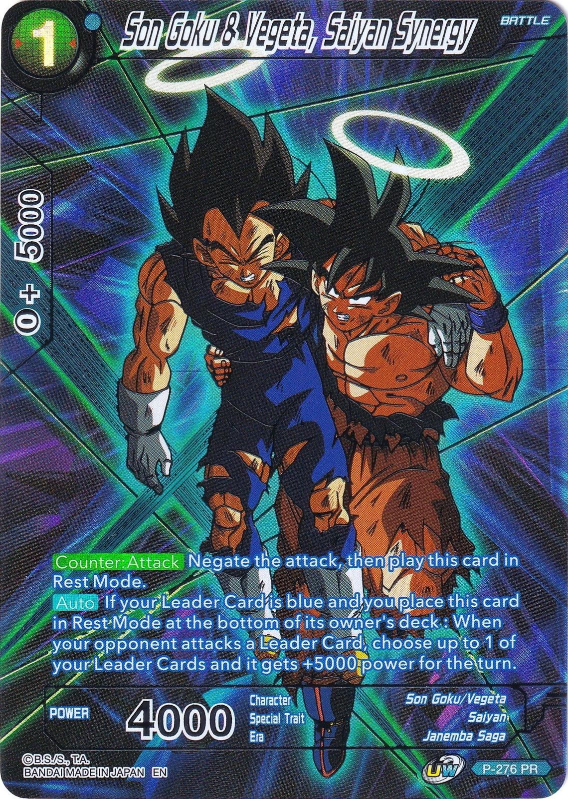 Son Goku & Vegeta, Saiyan Synergy [Foil] P-276 Dragon Ball Super Collector's Selection Vol.2