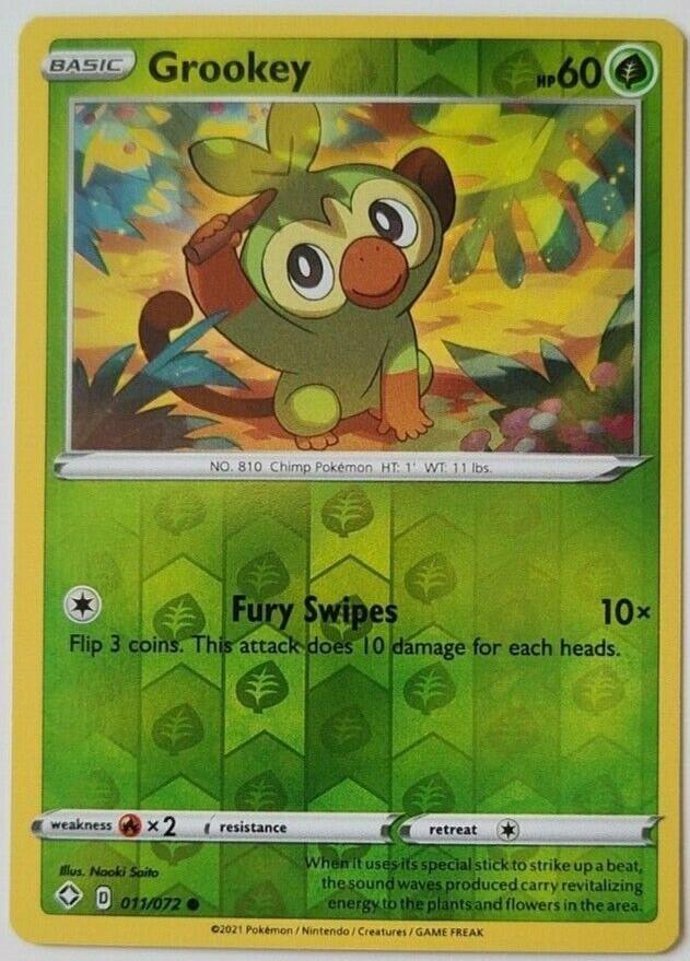 Grookey [Reverse Holo] #11 Pokemon Shining Fates