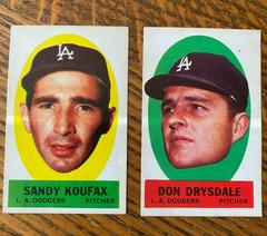 Sandy Koufax [Blank Back] Baseball Cards 1963 Topps Peel Offs Prices