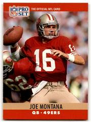 Joe Montana Football Cards 1990 Pro Set Prices