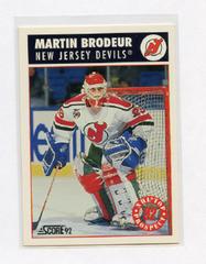 Martin Brodeur Hockey Cards 1992 Score Prices