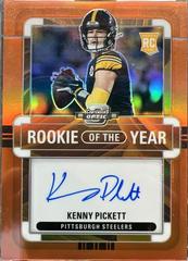 Kenny Pickett [Rookie of the Year Autograph Orange] #ROY-KP Football Cards 2022 Panini Contenders Optic Rookie of the Year Prices
