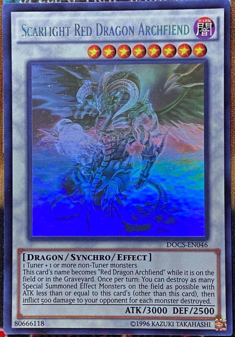 Scarlight Red Dragon Archfiend [Ghost Rare] DOCS-EN046 YuGiOh Dimension of Chaos