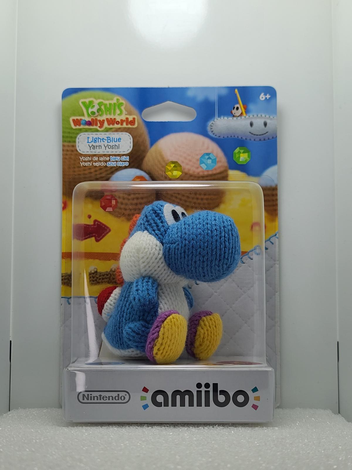 Yarn Yoshi - Blue | New Item, Box, and Manual | Amiibo