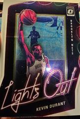 Kevin Durant #8 Basketball Cards 2020 Panini Donruss Optic Lights Out Prices