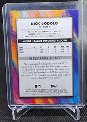 Back | Nick Lodolo [Red Foil] Baseball Cards 2021 Bowman Inception