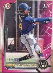 Jackson Chourio [Fuchsia] #BP-79 Baseball Cards 2022 Bowman Paper Prospects Prices