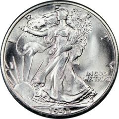 1945 D Coins Walking Liberty Half Dollar Prices