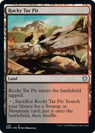 Rocky Tar Pit #228 Magic Dominaria United Commander