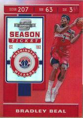 Bradley Beal [Red] Basketball Cards 2019 Panini Contenders Optic Prices