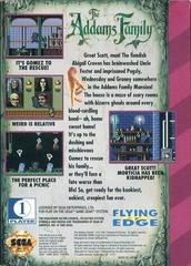The Addams Family - Back | Addams Family Sega Game Gear