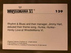1990ClassicWWF_HunkaHunkaHonkyLove139_CardBack | Rhythm & Blues Wrestling Cards 1990 Classic WWF The History of Wrestlemania