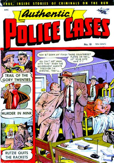 Authentic Police Cases #18 (1952) Comic Books Authentic Police Cases