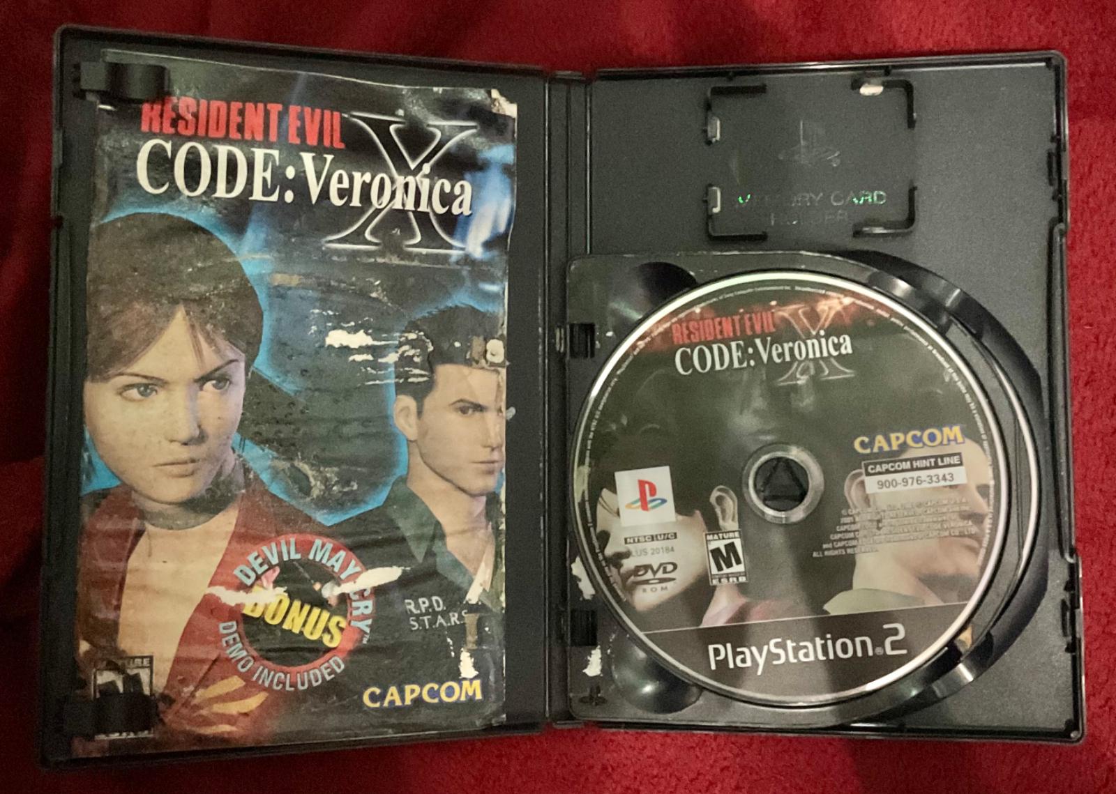 2/3 Resident Evil Code: Veronica X [+ DMC Demo]
  The manual is as hard as cardboard. The pages are COMPLETELY sealed together. I actually thought it was a cardboard insert or something when I first picked it up. I had to look the manual up online.