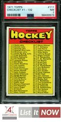 Checklist #1-132 #111 Hockey Cards 1971 Topps Prices