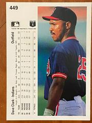 No “Upper Deck” Hologram | Dave Clark [Error] Baseball Cards 1990 Upper Deck