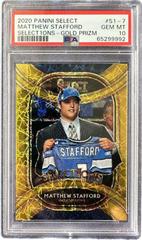 Matthew Stafford [Gold Prizm] #S1-7 Football Cards 2020 Panini Select Select1ons Prices