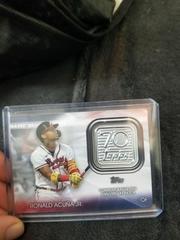 Ronald Acuna JR Baseball Cards 2021 Topps 70th Anniversary Logo Patch Prices