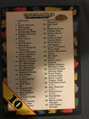 Checklist #1 [10 Stripe] #157 Football Cards 1991 Wild Card College Draft Picks Prices