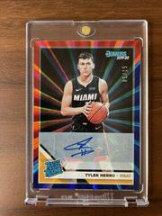 Tyler Herro [Signature Red, Blue Laser] Basketball Cards 2019 Panini Donruss Prices
