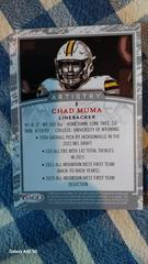 Back  | Chad Muma Football Cards 2022 Sage Artistry