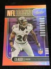 Ed Reed [Spectrum Red] #19 Football Cards 2019 Panini Absolute NFL Icons Prices