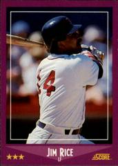 Jim Rice #14 Baseball Cards 1988 Score Glossy Prices