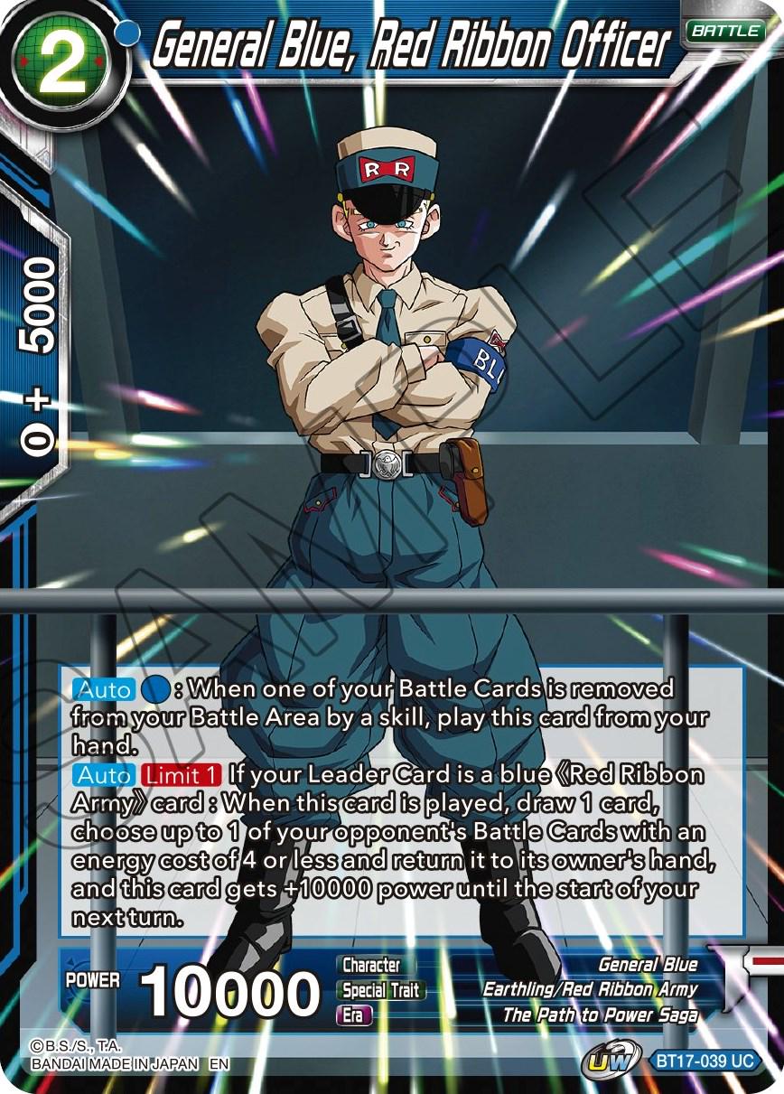 General Blue, Red Ribbon Officer BT17-039 Dragon Ball Super Ultimate Squad