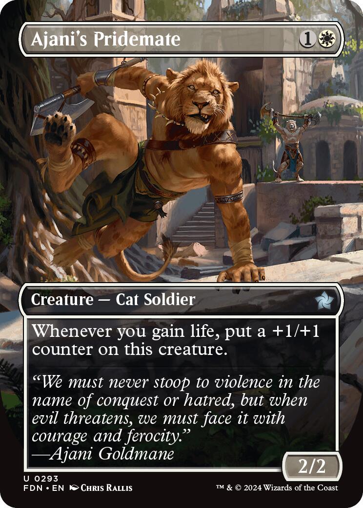 Ajani's Pridemate #293 Magic Foundations