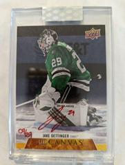 Jake Oettinger [Red Ink] Hockey Cards 2020 Upper Deck Clear Cut Canvas Signatures Prices