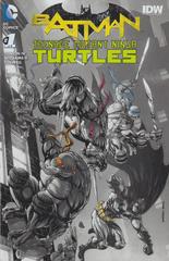 Batman / Teenage Mutant Ninja Turtles [Hastings B&W] #1 (2015) Comic Books Batman / Teenage Mutant Ninja Turtles Prices