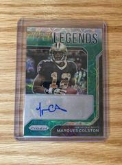 Marques Colston [Green Scope Prizm] Football Cards 2021 Panini Prizm Franchise Legends Signatures Prices