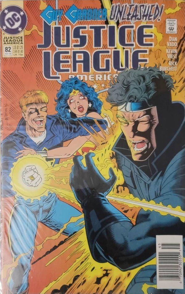 Justice League America [Newsstand] #82 (1993) Comic Books Justice League of America