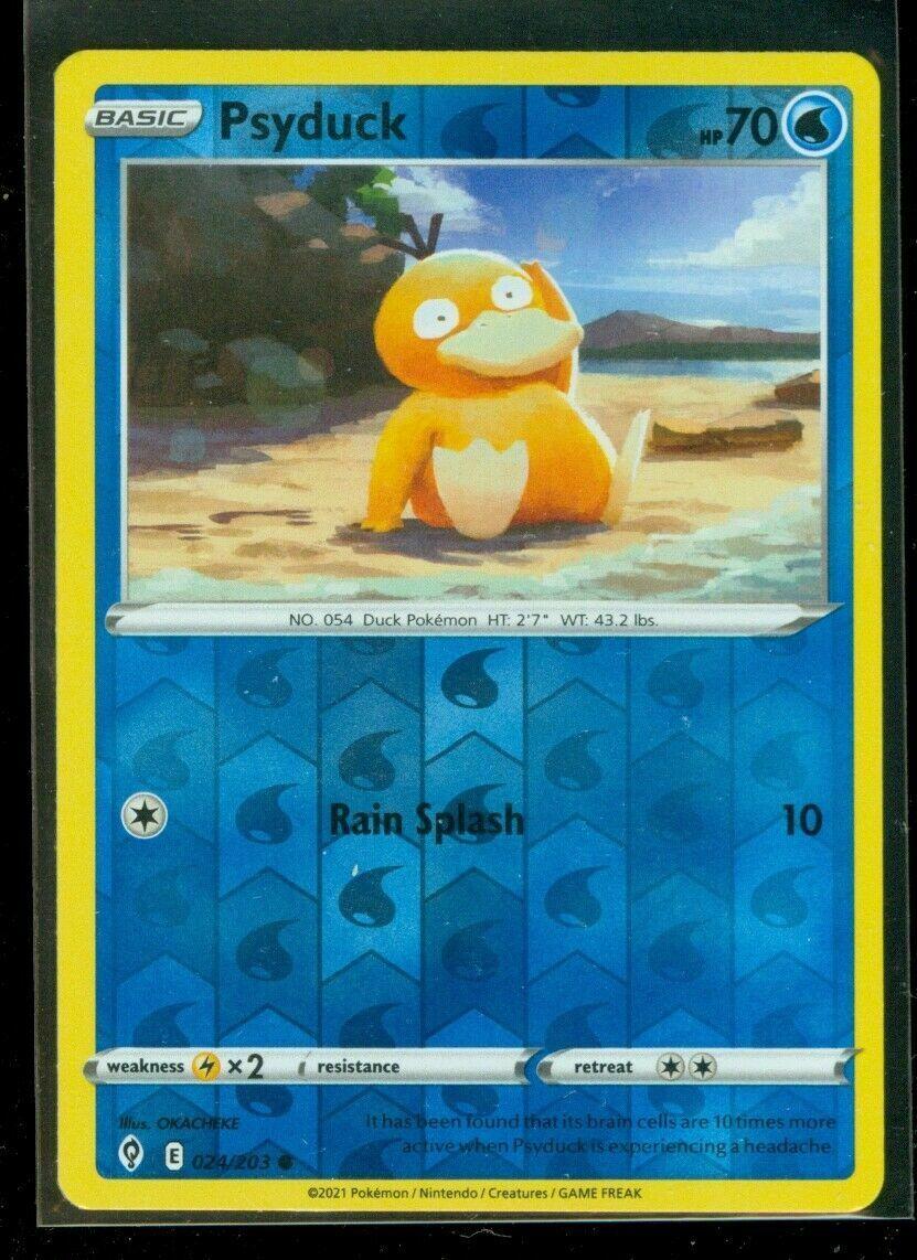 Psyduck Reverse Holo 24 Prices Pokemon Evolving Skies Pokemon Cards