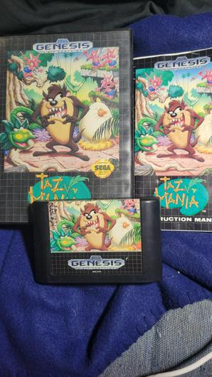 Taz-Mania | Item, Box, and Manual | Sega Genesis