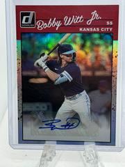 Bobby Witt Jr [Holo] Baseball Cards 2023 Panini Donruss Retro 1990 Signatures Prices