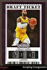 LeBron James [Draft Red Foil] Basketball Cards 2019 Panini Contenders Draft Picks Prices