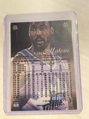 Back | Karl Malone [Row 1] Basketball Cards 1996 Flair Showcase