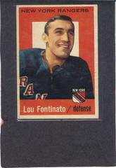 Lou Fontinato #5 Hockey Cards 1959 Topps Prices
