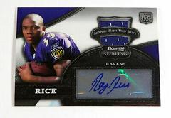 Ray Rice [Jersey Autograph] Football Cards 2008 Bowman Sterling Prices