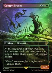 Compy Swarm [Borderless Foil] #9 Magic Jurassic World Prices
