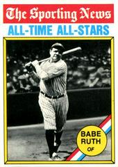 Babe Ruth [All Time All Star] Baseball Cards 1976 Topps Prices
