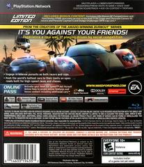 Back Cover | Need For Speed: Hot Pursuit Limited Edition Playstation 3