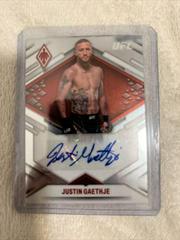 Justin Gaethje [Red] #PX-JGE Ufc Cards 2022 Panini Chronicles UFC Phoenix Autographs Prices