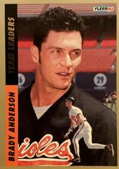Brady Anderson #7 Baseball Cards 1993 Fleer Team Leaders Prices