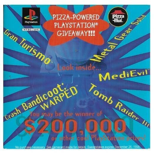 Pizza Hut Demo CD Playstation