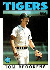 Tom Brookens #643 Baseball Cards 1986 Topps Prices