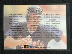 Checklist #195-250 & Inserts #250 Baseball Cards 1994 Flair Prices